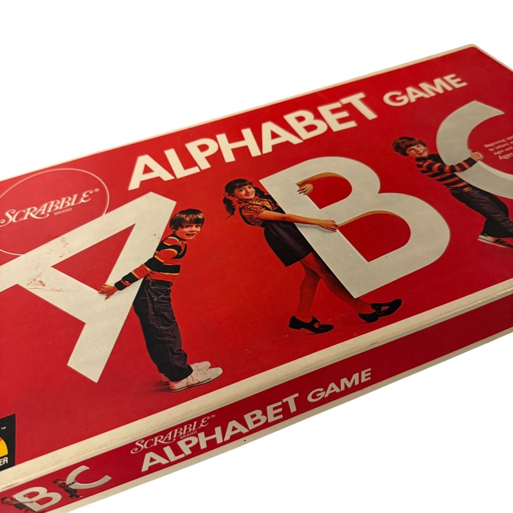 Scrabble Alphabet Game Selchow & Righter No 15 Vintage 1972 Board Game Complete